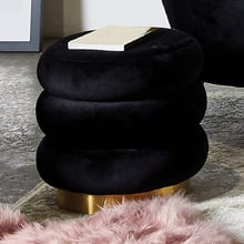 Quinn Velvet Ottoman